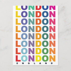 Carte Postale Affiche Retro London Angleterre
