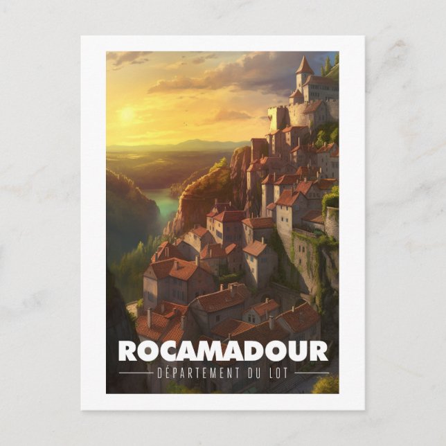 Carte Postale Affiche Rocamadour - France - Département du Lot - (Devant)