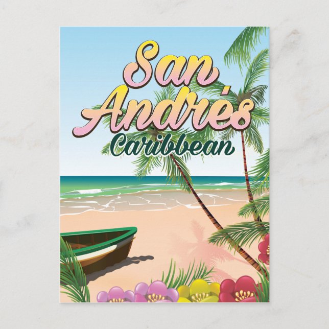 Carte Postale Affiche touristique de l'île de San Andrés (Devant)