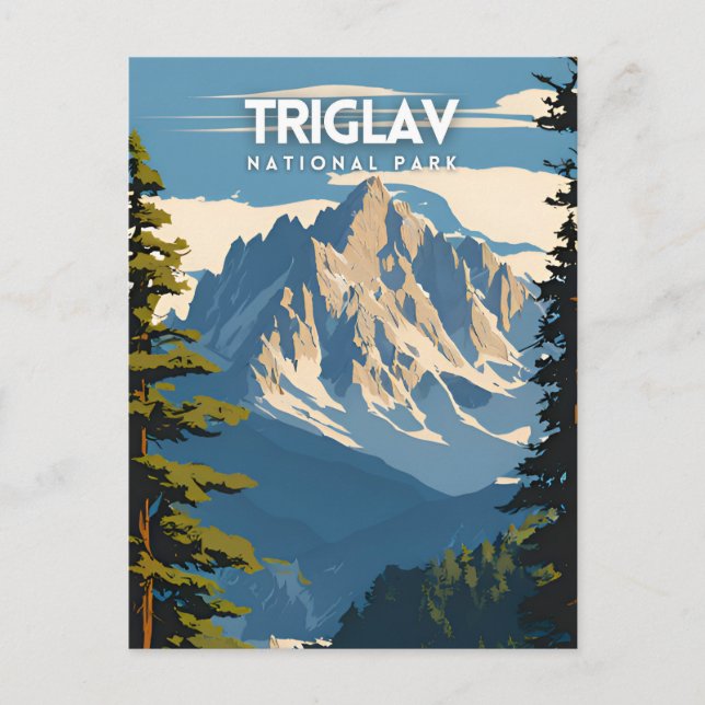Carte Postale Affiche touristique du parc national Triglav (Devant)