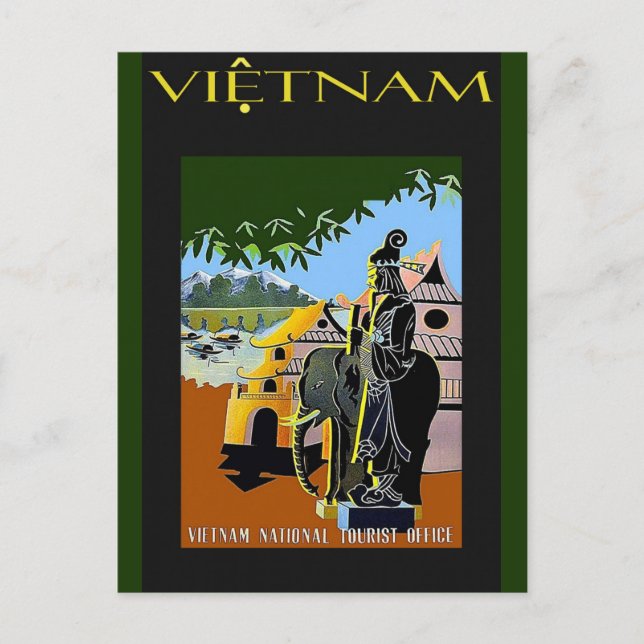 Carte Postale Affiche touristique vintage Vietnam (Devant)