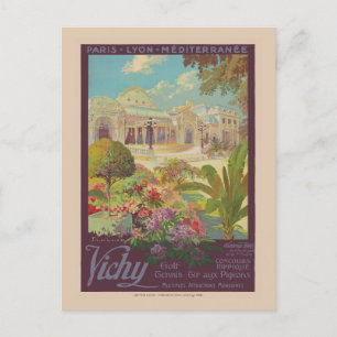 Carte Postale Affiche Vintage Chemin de Fer France de Vichy 1925