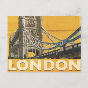 Carte Postale Affiche vintage de Londres