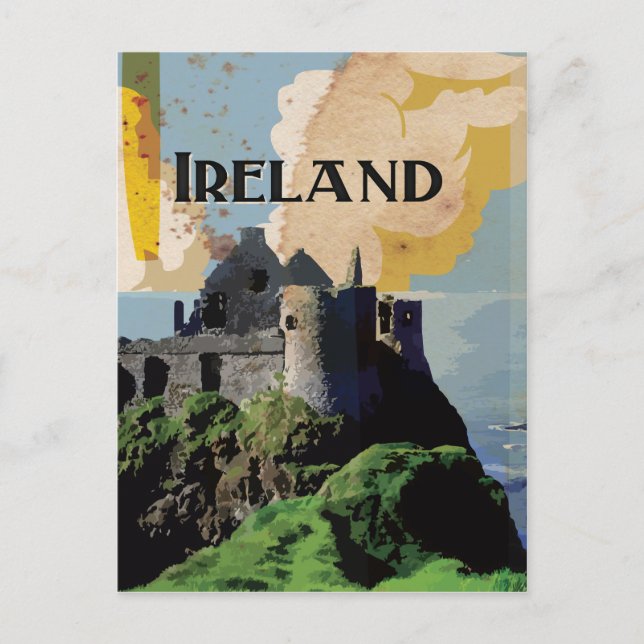 Carte Postale Affiche Vintage voyage d'Irlande (Devant)