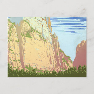 Carte Postale Affiche Vintage voyage Pour Le Parc National De Si