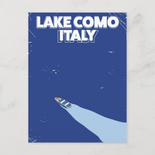Carte Postale affiche voyage du lac de como itlay