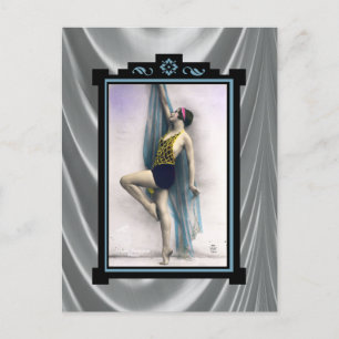 Carte Postale Afficher la danseuse de fille