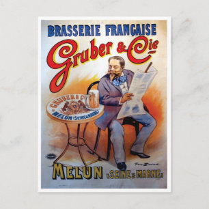 Carte postale - Affiches Vintages de Gruber & Cie