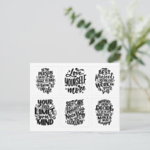 CARTE POSTALE AFFIRMATION