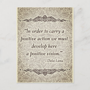 Carte Postale Afin de porter un positif - Citation positive