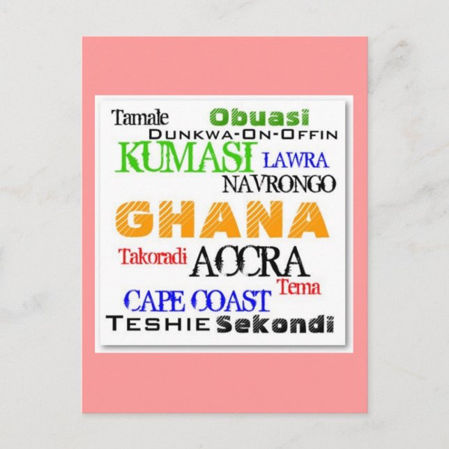 Carte Postale Africain_Urbain personnalisé (Devant)