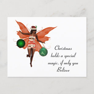 Carte postale africaine-américaine de Noël