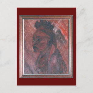 Carte postale African Lady Portrait Art