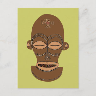 Carte Postale Afrika Afrique Masque Masque Masque Masque Djokwe