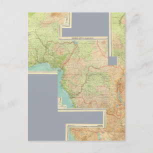 Carte Postale Afrique composite