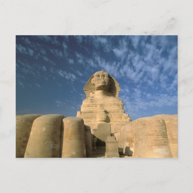 Carte Postale Afrique, Egypte, Caire, Plateau de Gizeh. Sphinx (Devant)