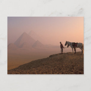 Carte Postale Afrique, Egypte, Le Caire, Gizeh, pyramides de Giz