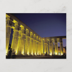 Carte Postale Afrique, Egypte, Louxor. Cour solaire d'Amenhotep