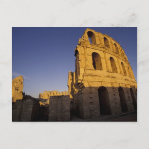 Carte Postale Afrique, Tunisie, El Jem. Ruines d'un Romain