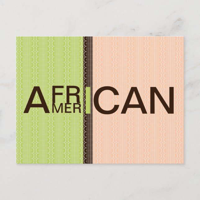 Carte Postale Afro-Américain (Devant)