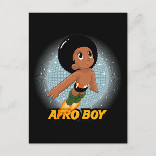 Carte Postale Afro Boy