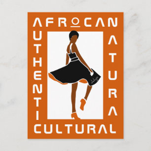 Carte Postale AFRoCA est Afro plus Africa Pretty Black Woman