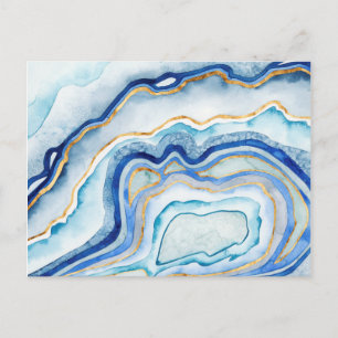 Carte Postale Agate de cobalt II
