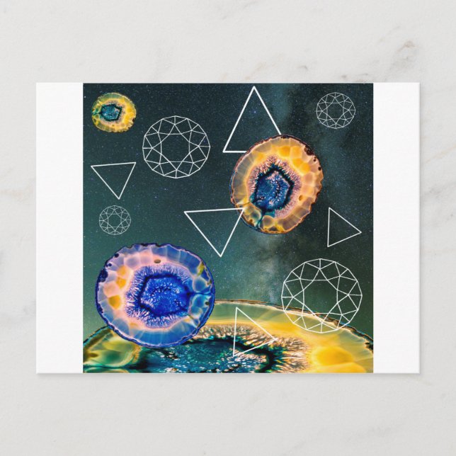 Carte Postale Agate de l'espace (Devant)