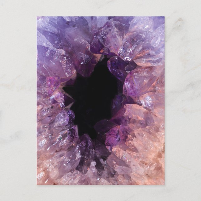 Carte Postale Agate Purple Crystal (Devant)