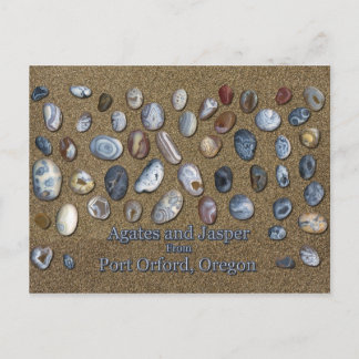 Carte Postale Agates et Jasper de Port Orford Oregon