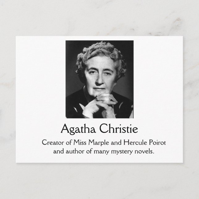 Carte postale Agatha Christie (Devant)
