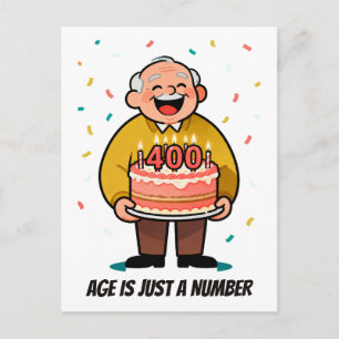 Carte Postale Âge Sarcastique Blague Drôle Anniversaire Pour N'i