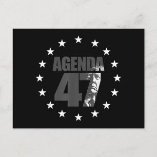 Carte Postale Agenda 47 Campagne patriotique de réélection de Tr
