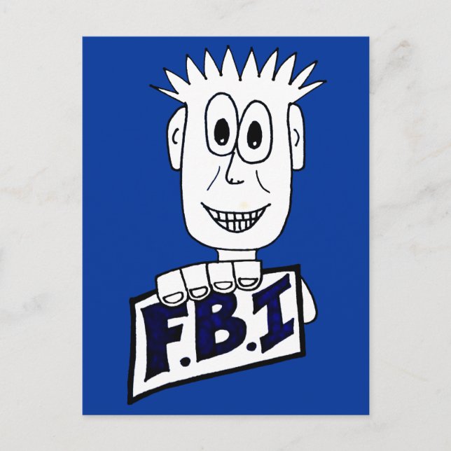 Carte Postale Agent du FBI (Devant)