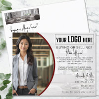 Agent immobilier de courtier de logos personnalisé