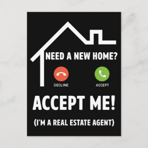 Carte Postale Agent immobilier Funny Courtier immobilier