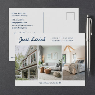 Carte Postale Agent immobilier Navy Line Art vient d'être mis en