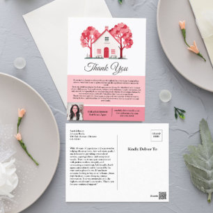 Carte Postale Agent Immobilier Remerciements au Client