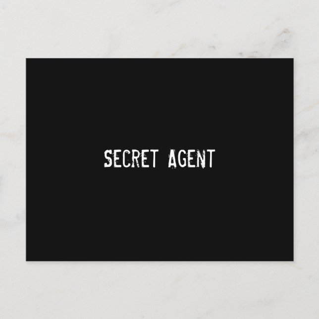 Carte Postale Agent secret (Devant)