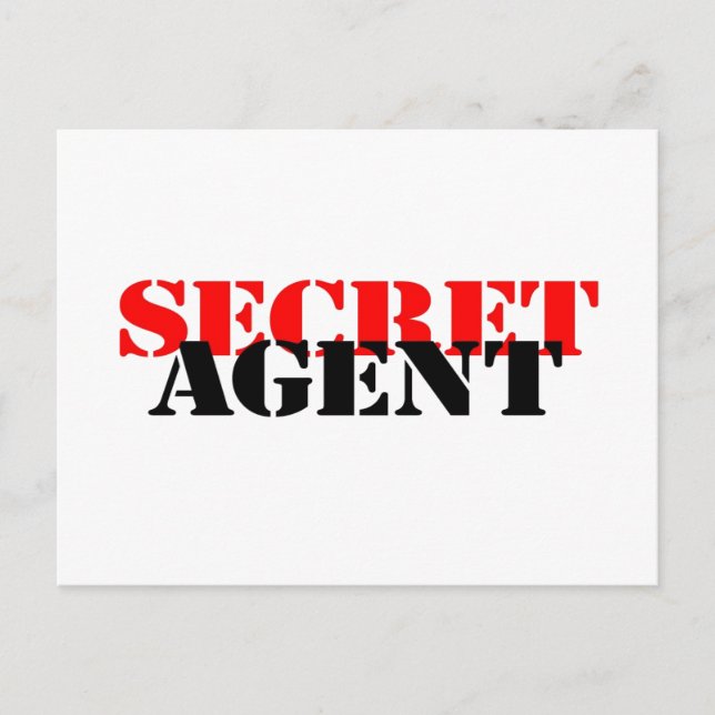 Carte Postale Agent secret (Devant)