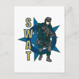 Carte Postale Agent SWAT