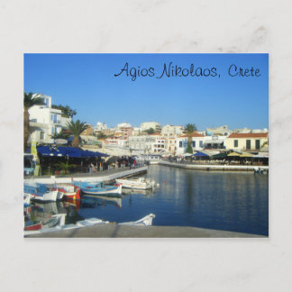 Carte Postale Agios Nikolaos, Crète, Grèce