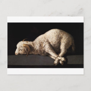 Carte Postale Agnus Dei par Francisco de Zurbaran