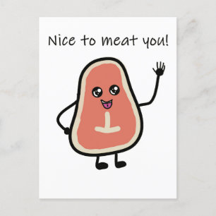 Carte Postale Agréable à la viande vous post-traversée