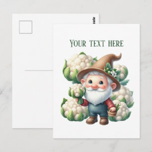 Carte Postale Agriculteur de chou-fleur amusant personnalisable