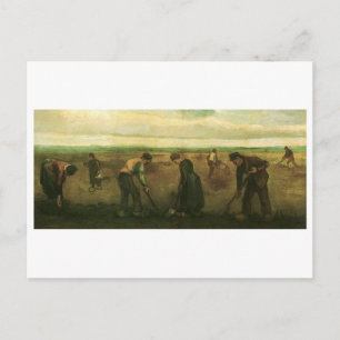 Carte Postale Agriculteurs plantant des pommes de terre, Vincent