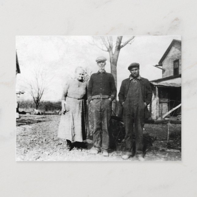 Carte Postale Agriculture Famille Ohio 1929 (Devant)