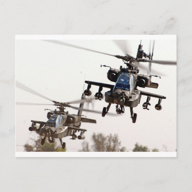 Carte Postale AH-64 Apache (Devant)