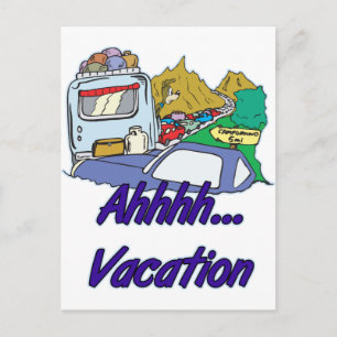 Carte Postale Ahh Camping de vacances