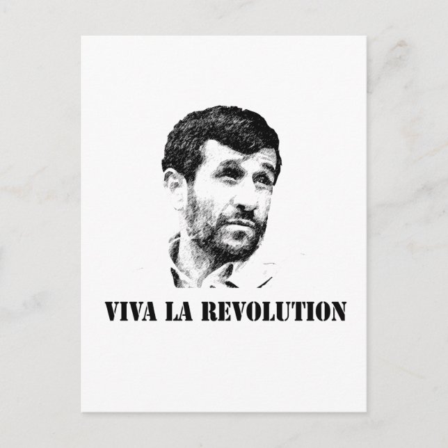 Carte Postale Ahmadinejad - Viva la révolution (Devant)